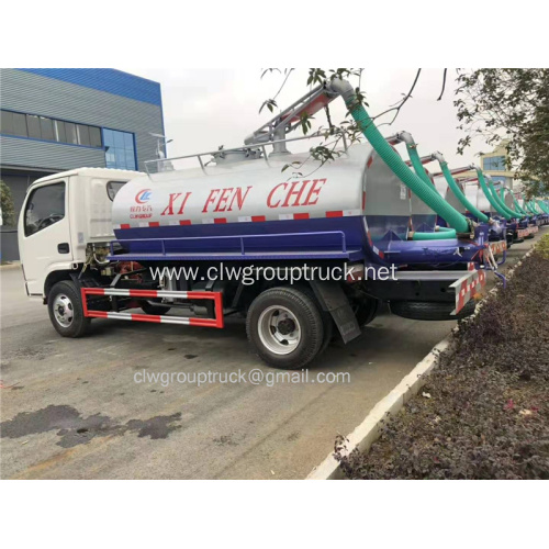 Dongfeng mini 4x2 Dung sucking truck